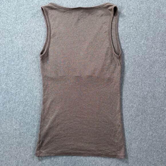 Michael Stars Brown Metallic Crossover Over Tank Top Y2K One Size Fits Most - Picture 6 of 6